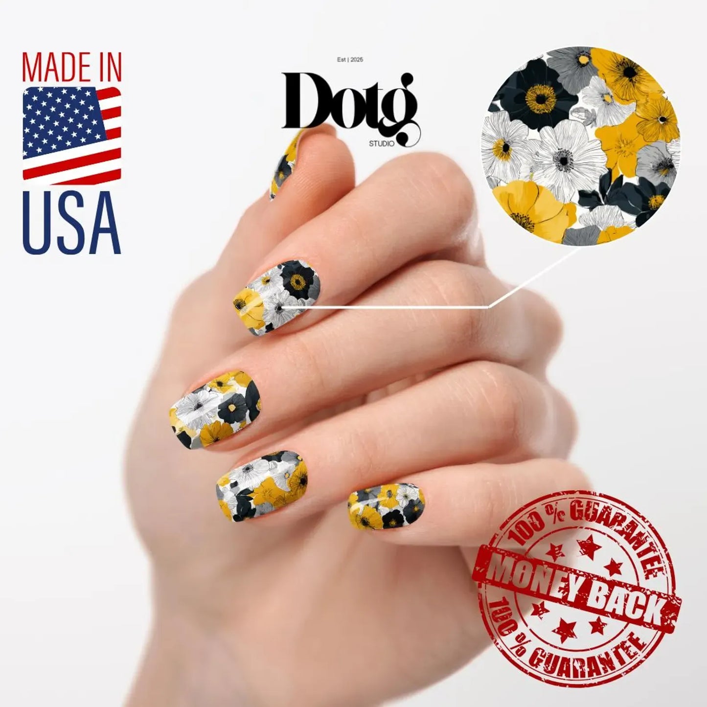 Modern Meadow Nail Wraps