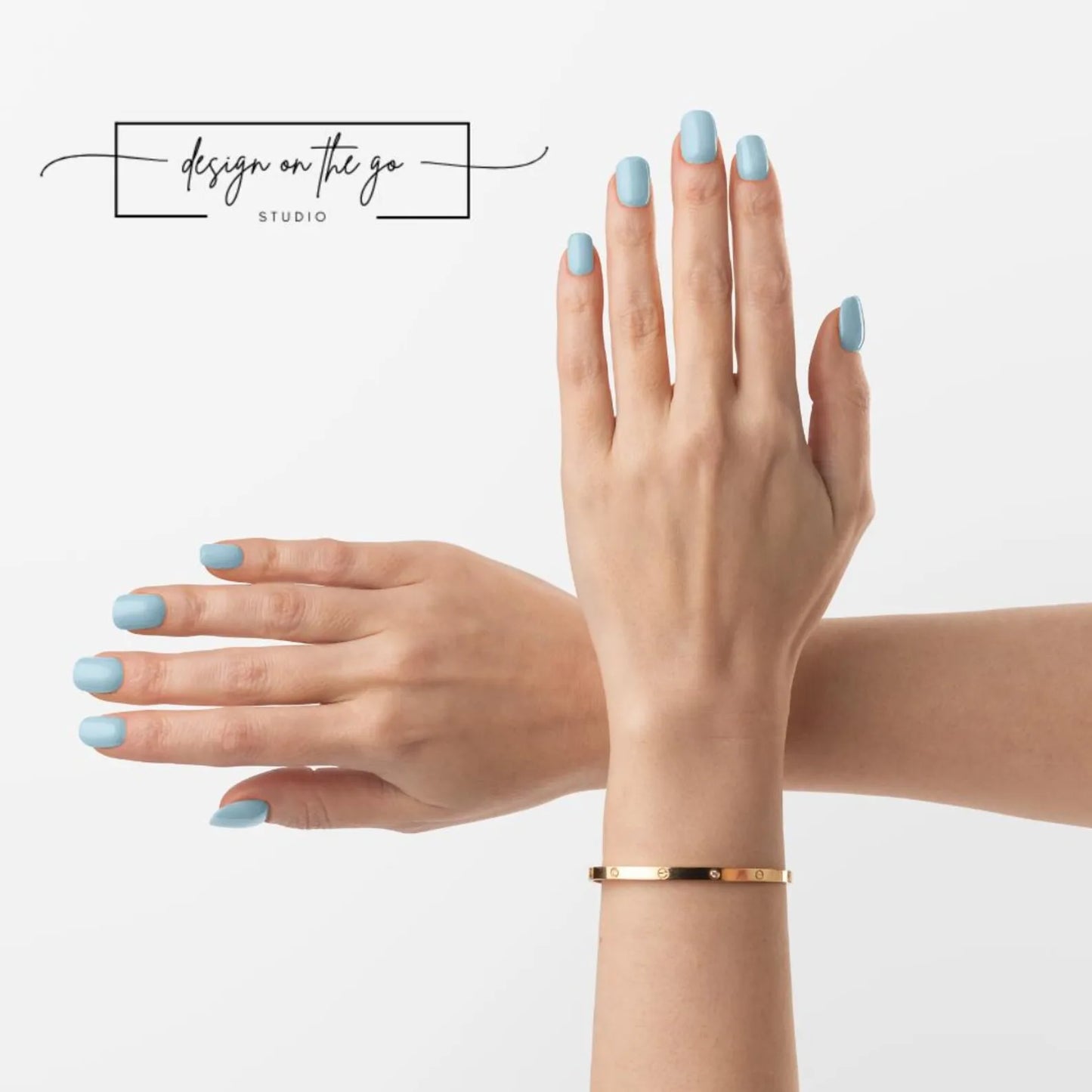 Baby Blue Nail Wraps