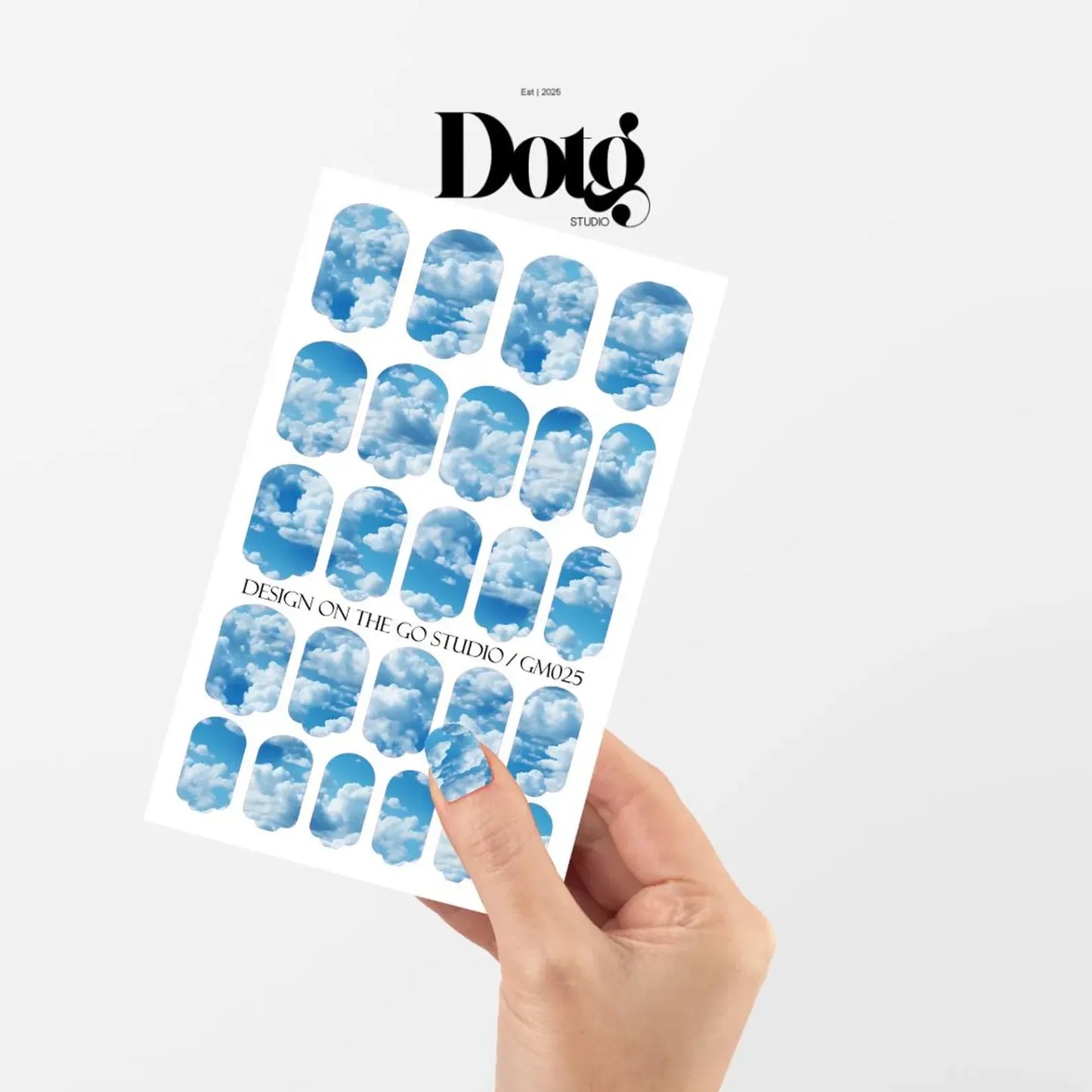 White Clouds Nail Wraps