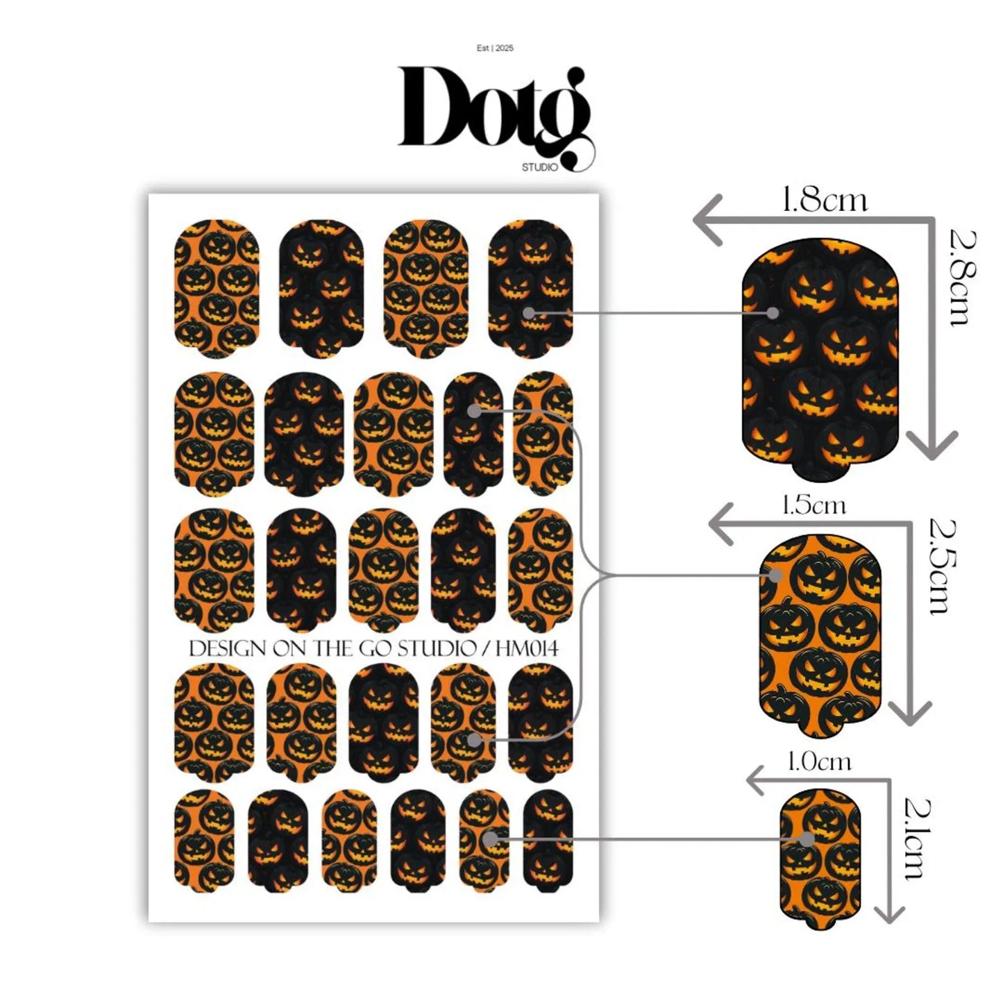 Haunted Pumpkin Nail Wraps