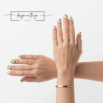 Sunset Leafs Nail Wraps