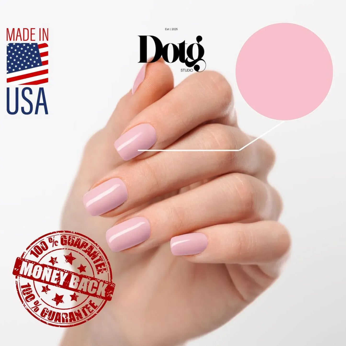 Soft Pink Nail Wraps