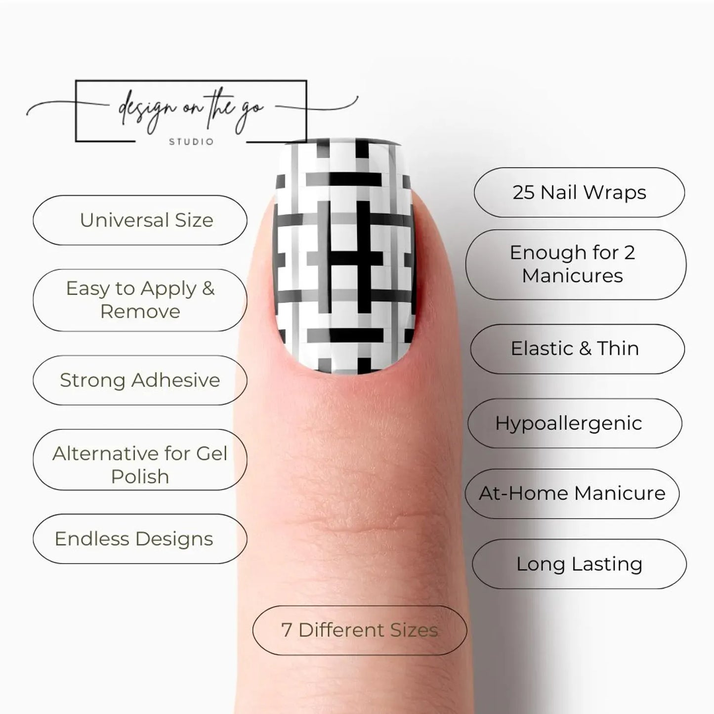 Mono Weave Nail Wraps