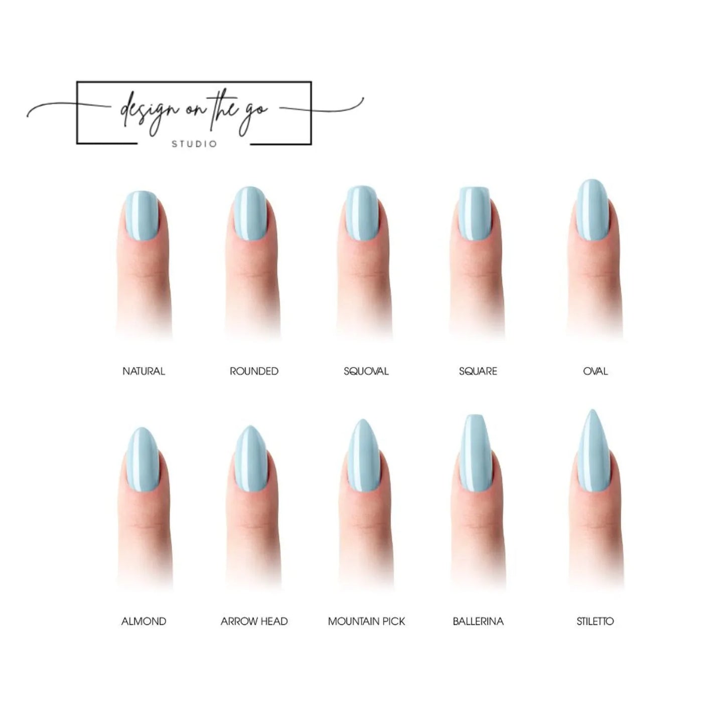 Baby Blue Nail Wraps