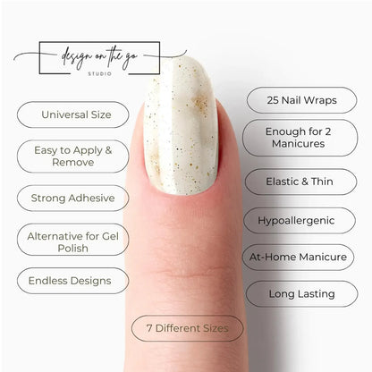 Golden Dust Nail Wrap
