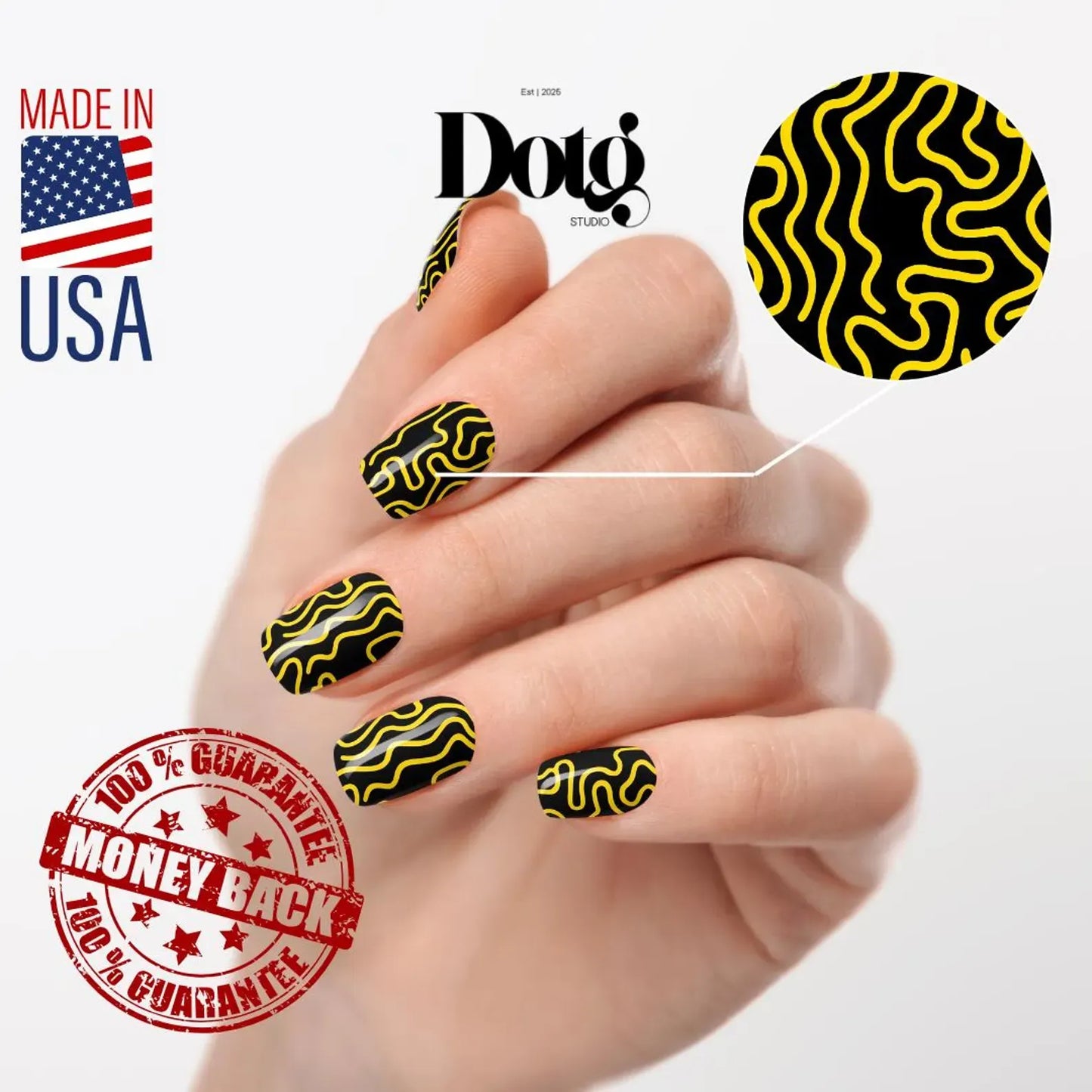 Solar Maze Nail Wraps