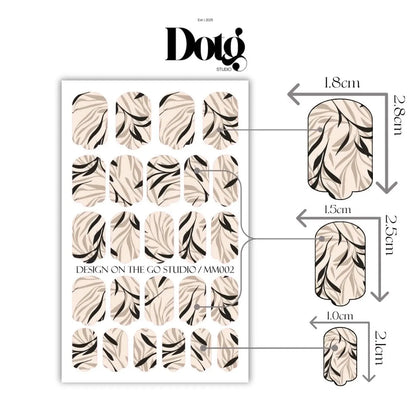 Elegant Leaf Nail Wrap