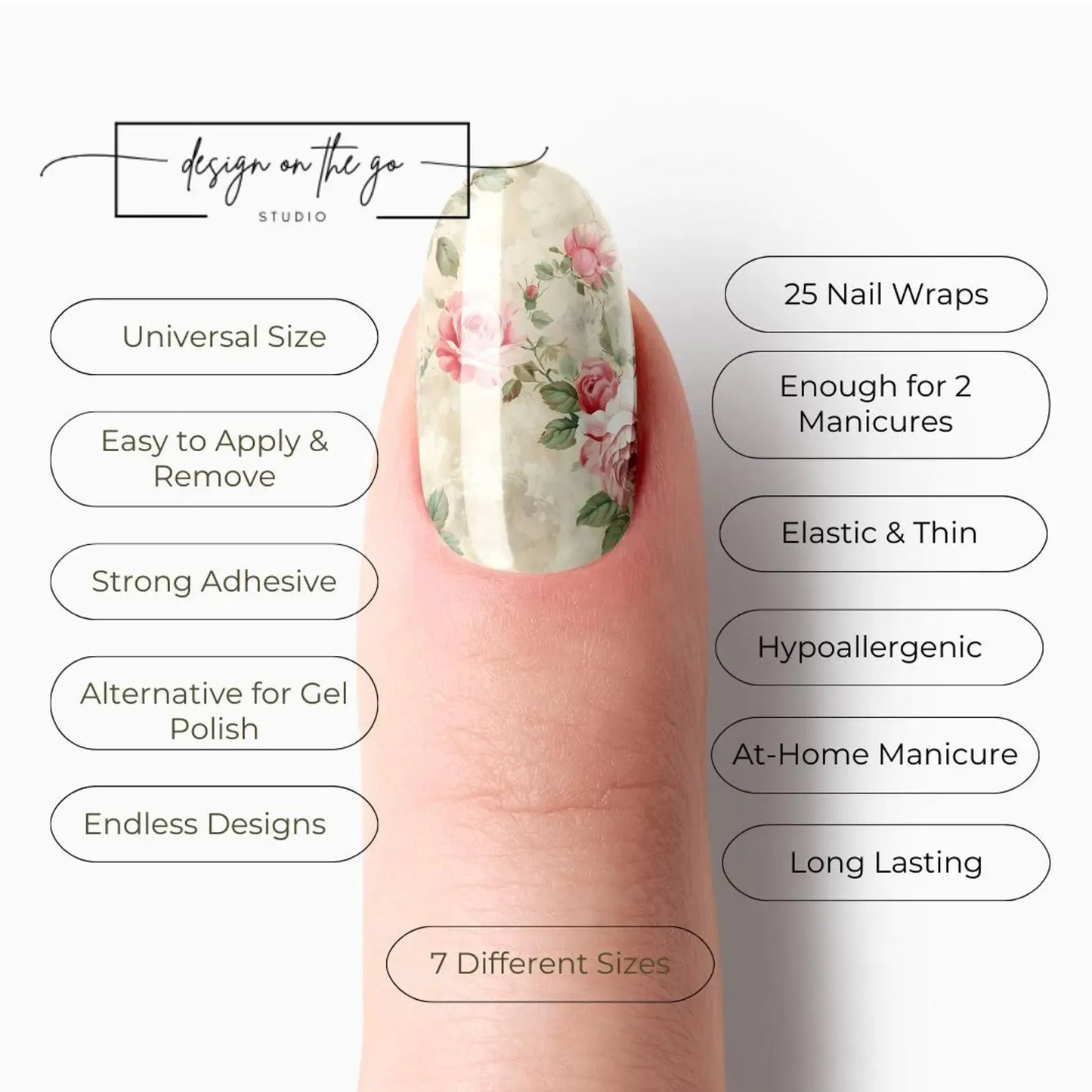 Blush-bud Nail Wraps