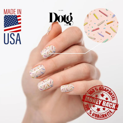 Colorful Pencils Nail Wraps