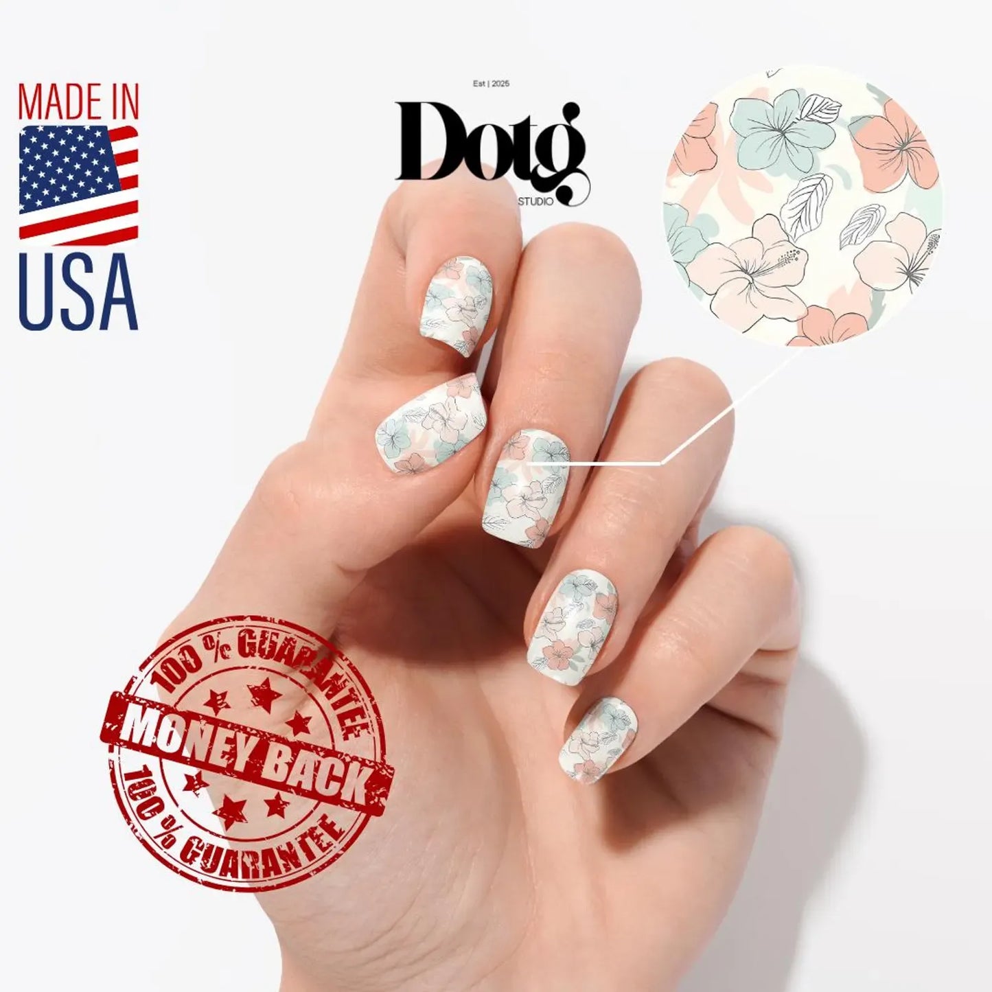 Gentle Petals Nail Wraps