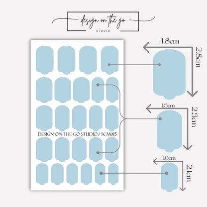 Baby Blue Nail Wraps