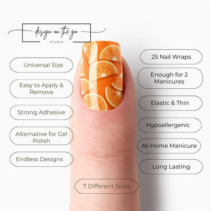 Citrus Pop Nail Wraps