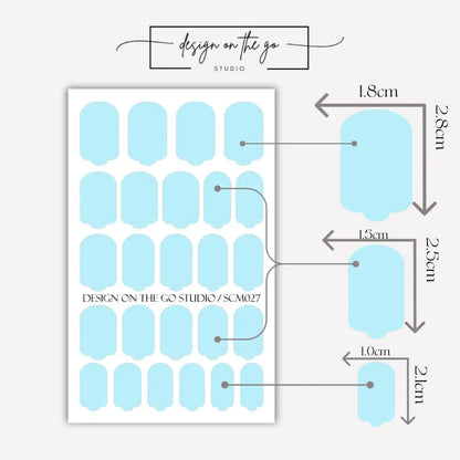 Blue Sky Nail Wraps