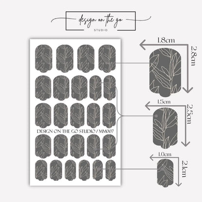 Shadow Vine Nail Wraps
