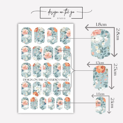 Serene Blossom Nail Wraps
