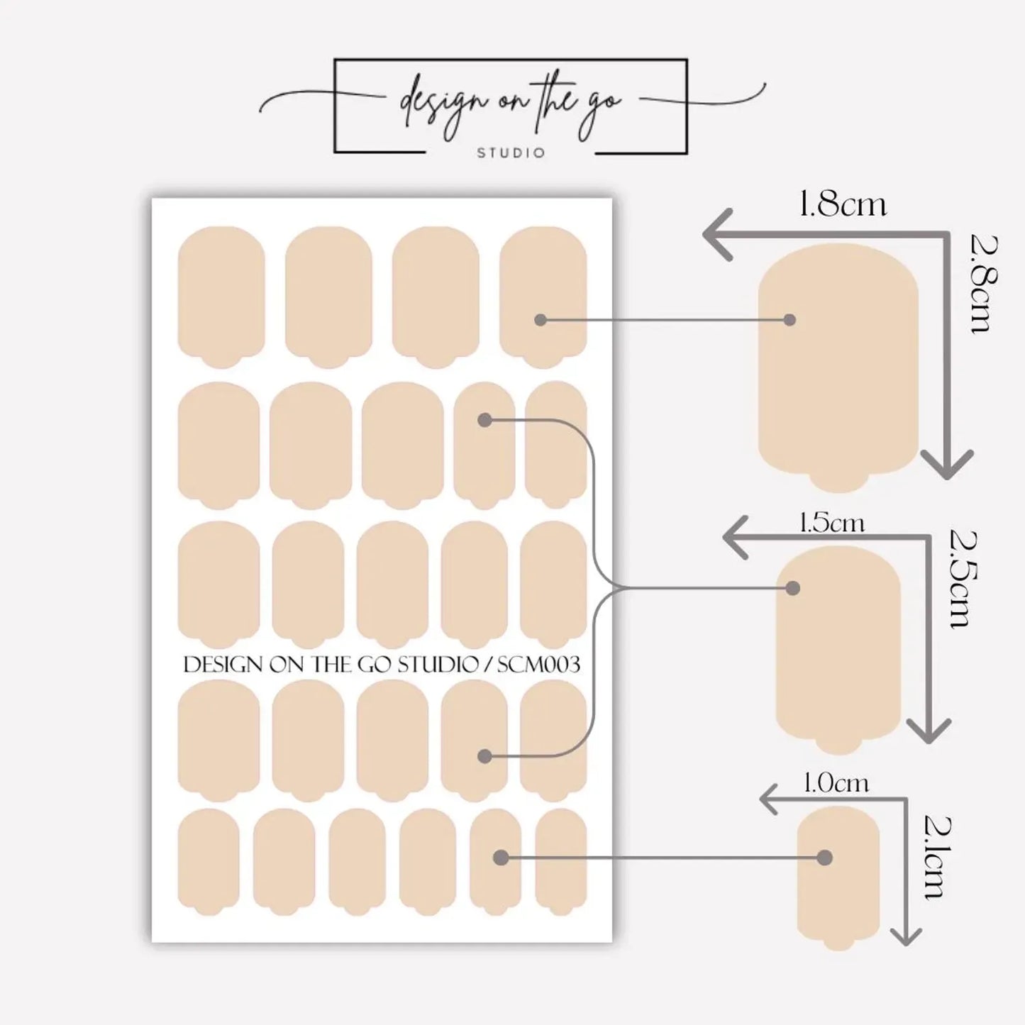 Almond Milk Nail Wraps