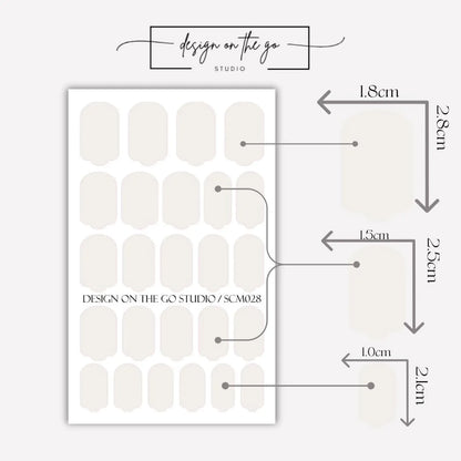 Ivory Nail Wraps