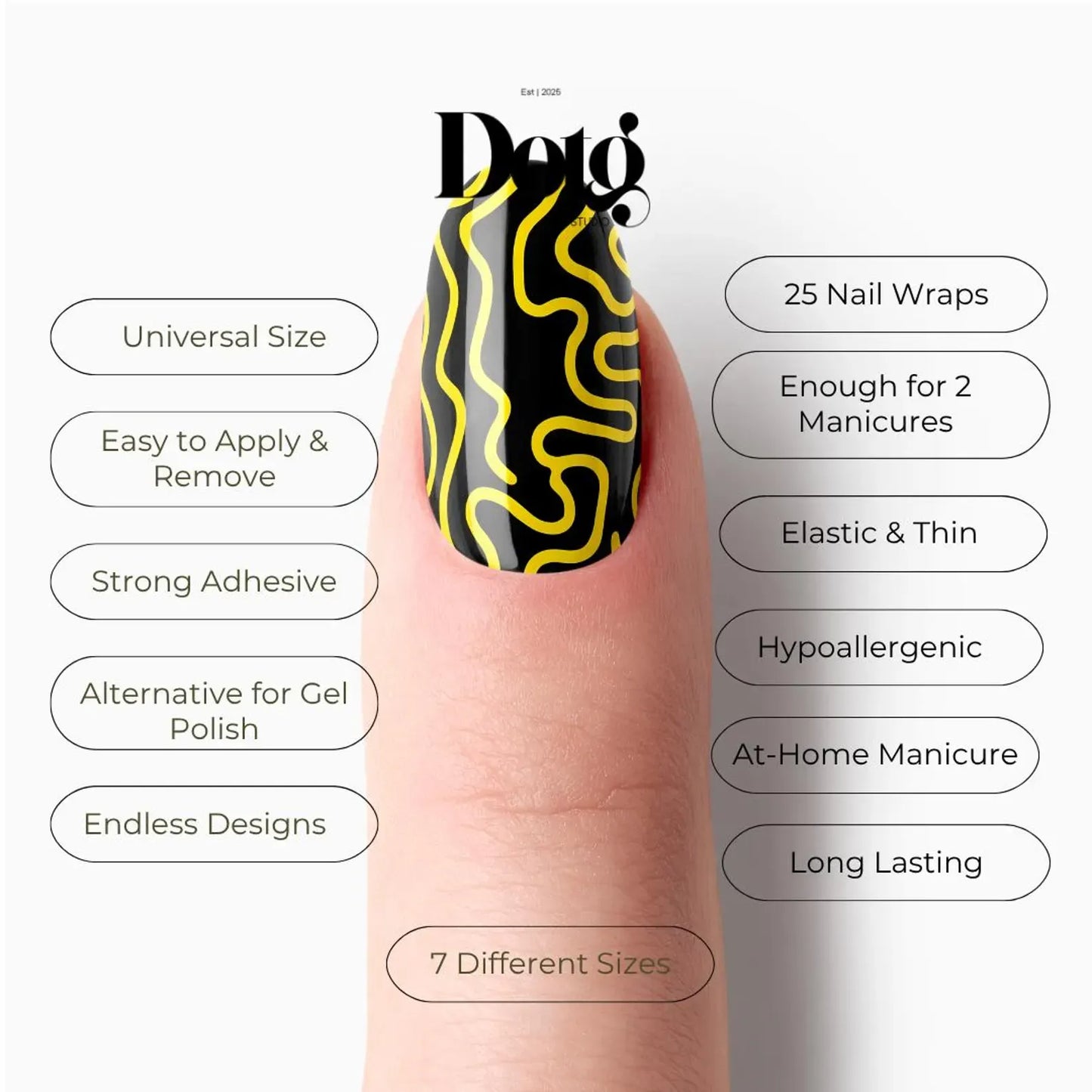 Solar Maze Nail Wraps