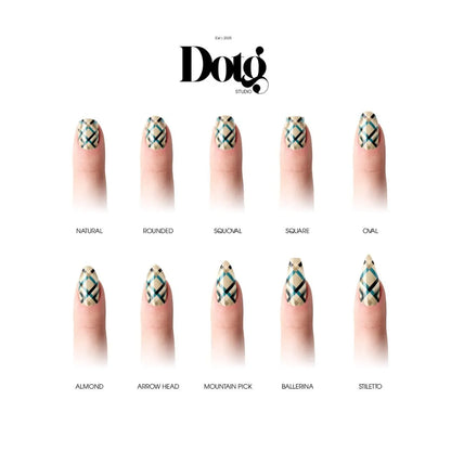 Geometric Plaid Nail Wraps