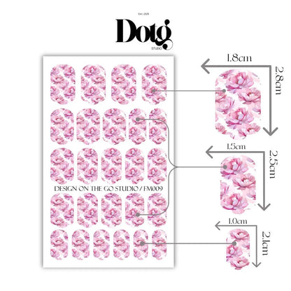 Romantic Peony Nail Wraps
