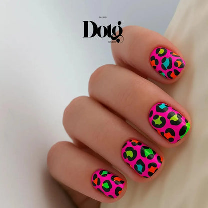Neon Leopard Nail Wraps