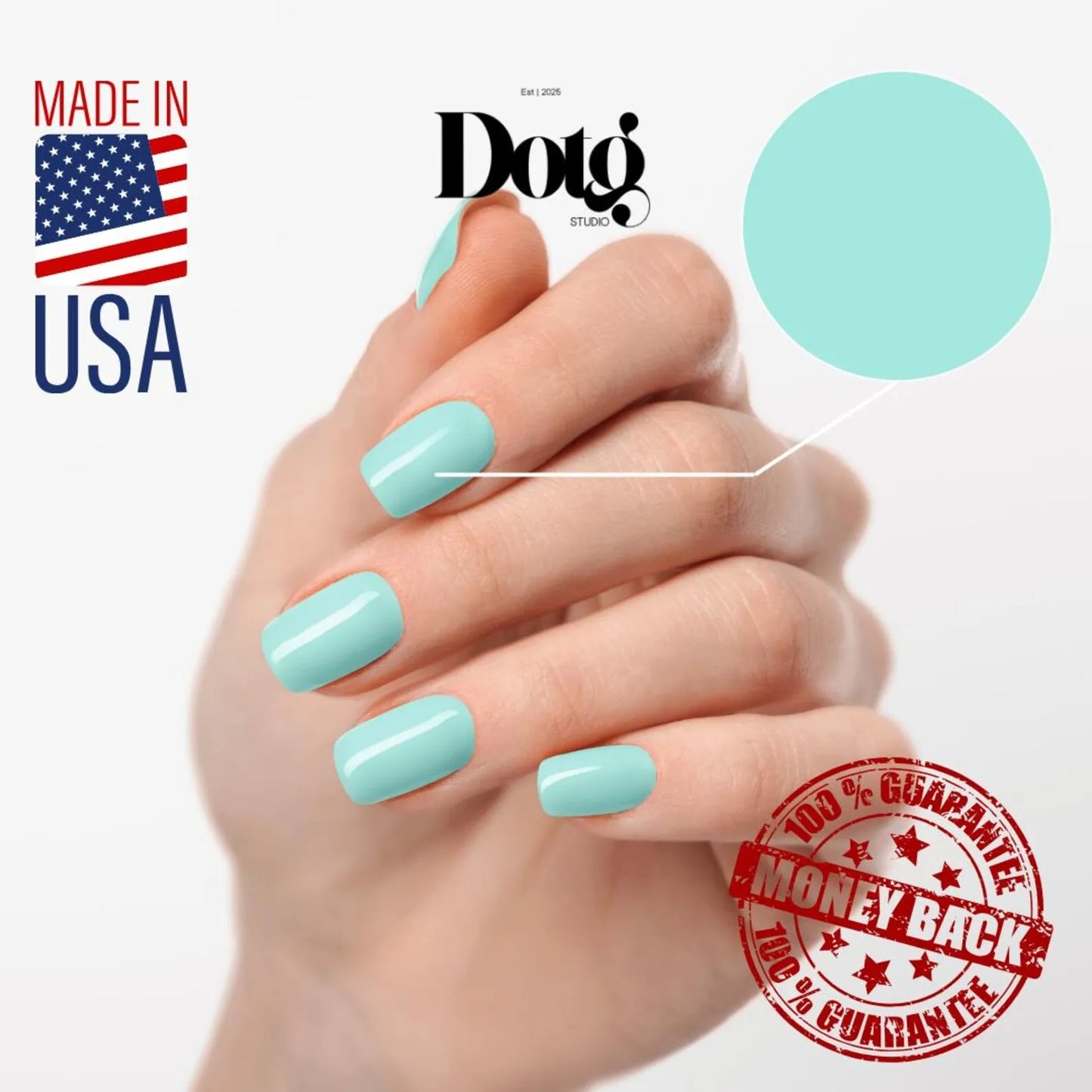 Pastel Mint Nail Wraps