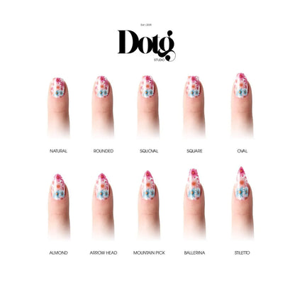 Colorful Flowers Nail Wraps