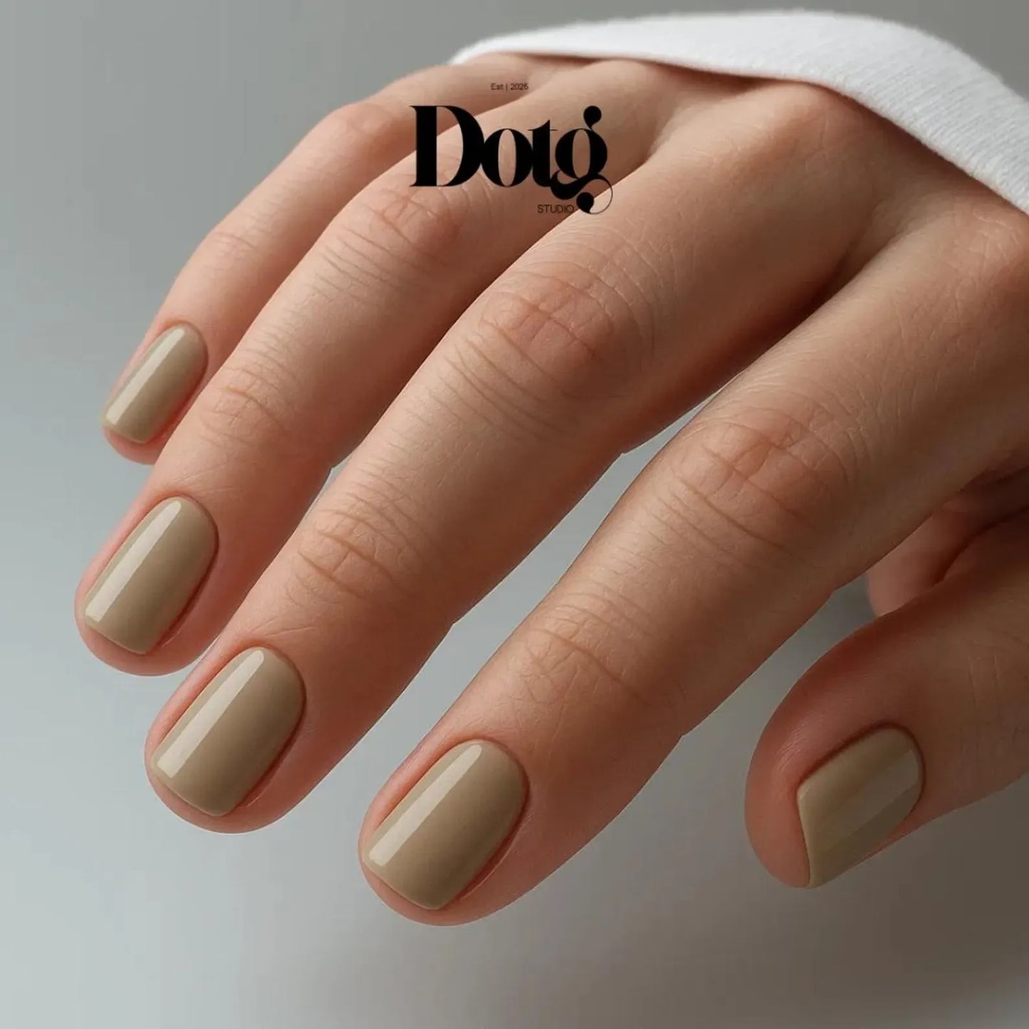 Nude Gray Nail Wraps