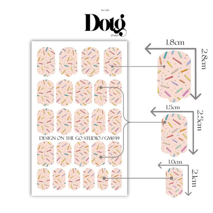 Colorful Pencils Nail Wraps