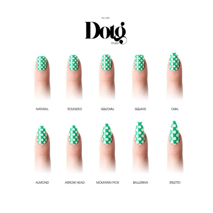Green Polka Dot Nail Wraps