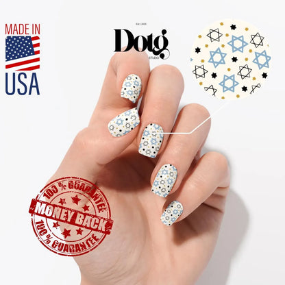 Hanukkah Festival Of Lights Nail Wraps