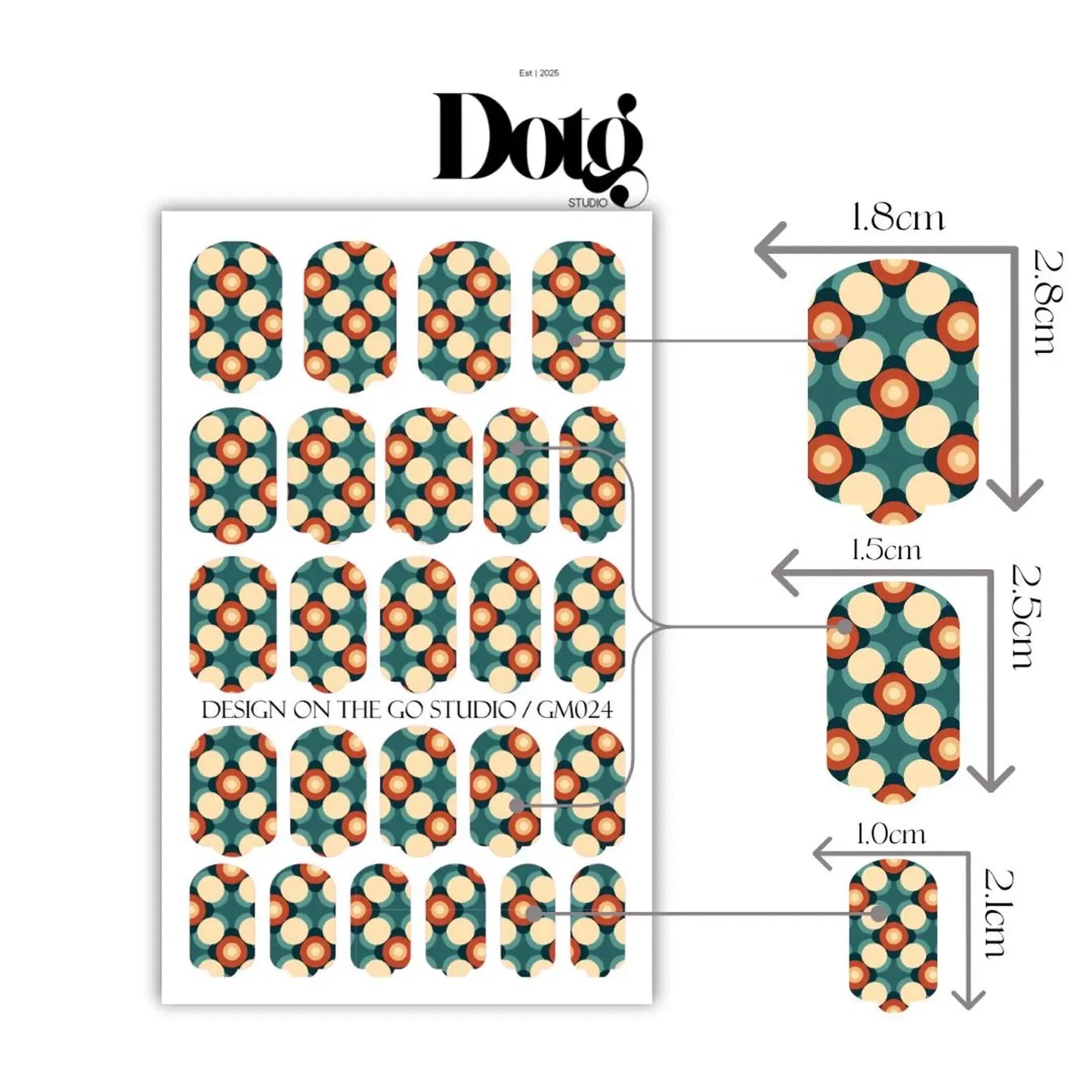 Retro Orbit Nail Wraps