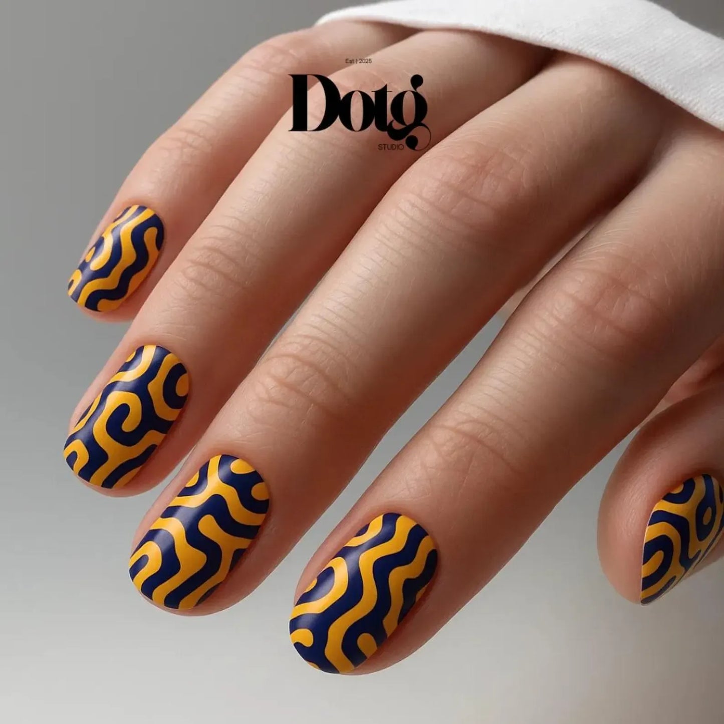 Abstract Maze Nail Wraps