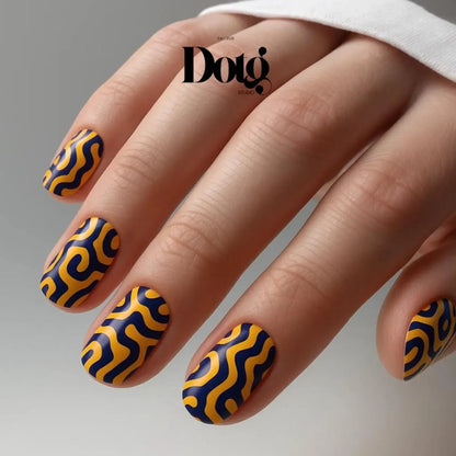 Abstract Maze Nail Wraps