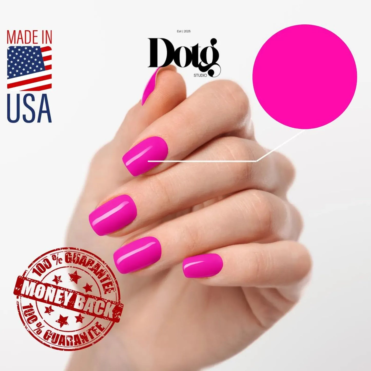 Hot Pink Nail Wraps