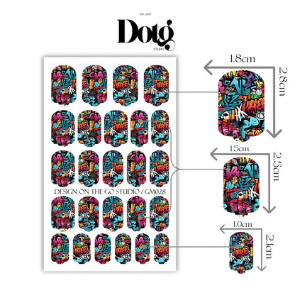 Graffiti Art Nail Wraps