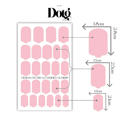 Soft Pink Nail Wraps