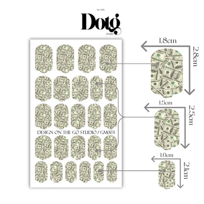 Dollar Bills Nail Wraps