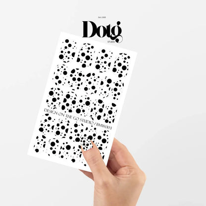 Black Dot Drops Nail Wraps