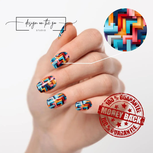 Block Party Nail Wraps