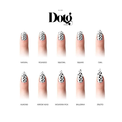 Black Dot Drops Nail Wraps