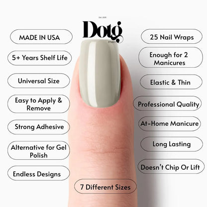 Nude Gray Nail Wraps