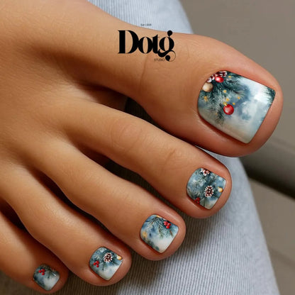 Snowy Fir Magic Nail Wraps