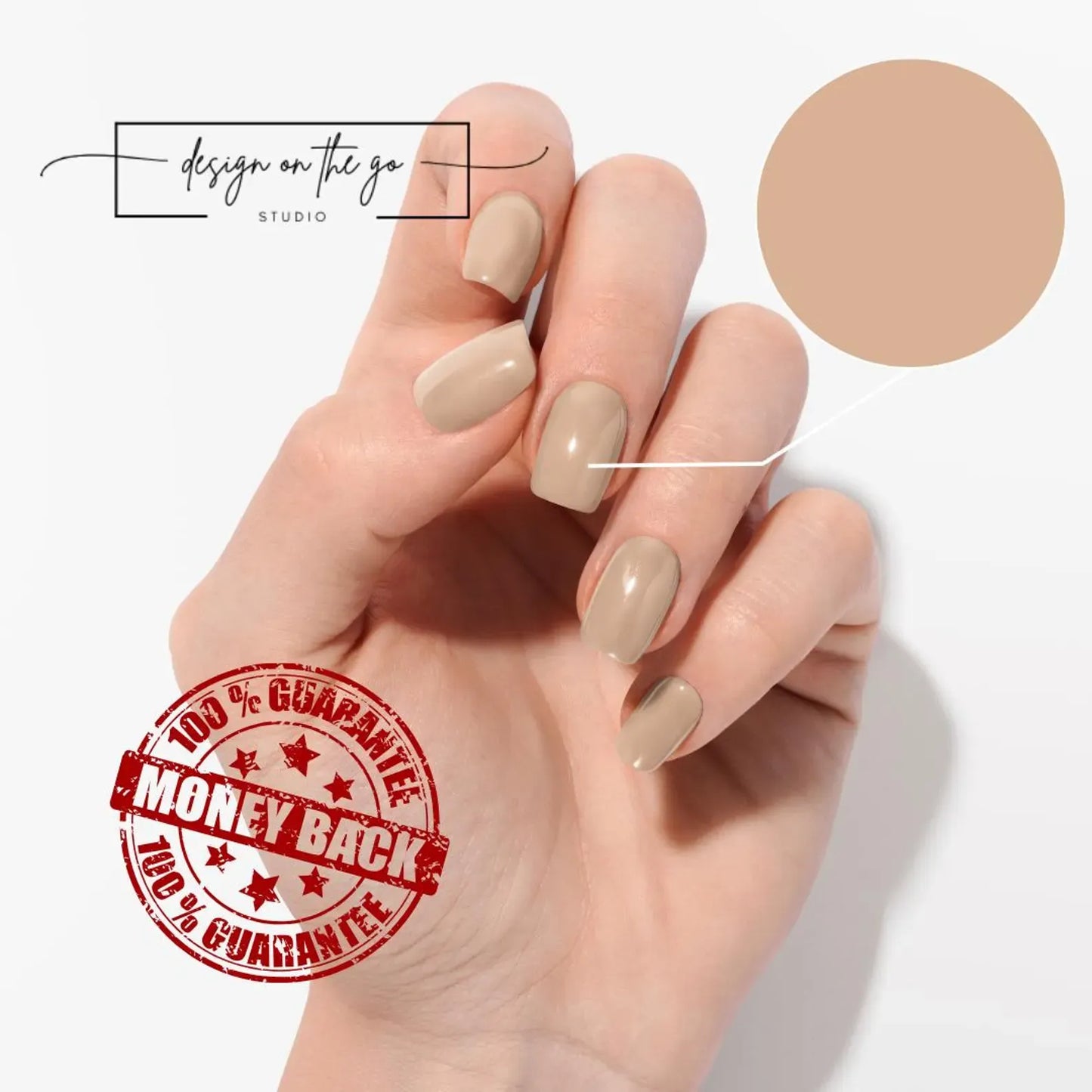 Beige Nail Wrap