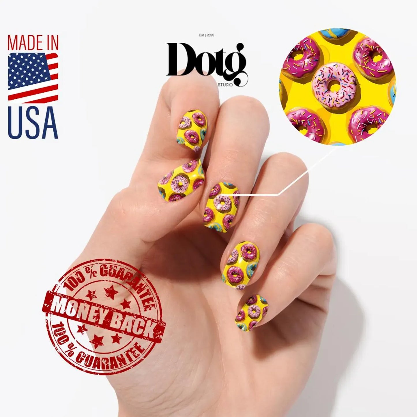 Donut Sprinkle Nail Wrap