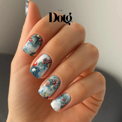 Snowy Fir Magic Nail Wraps
