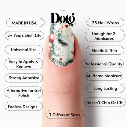 Winter Berries Nail Wraps