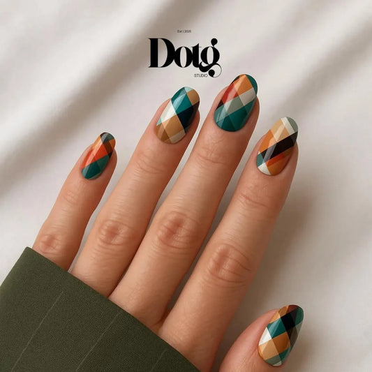 Retro Plaid Nail Wraps