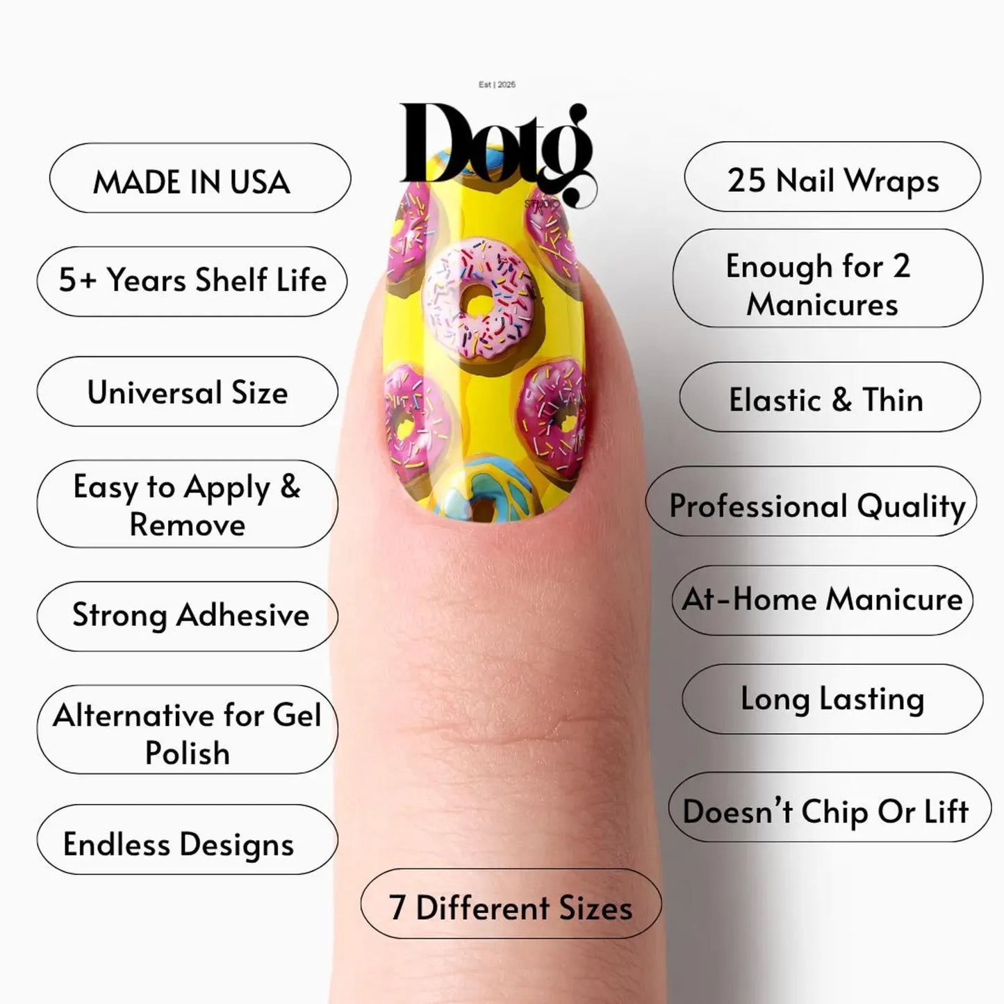 Donut Sprinkle Nail Wrap