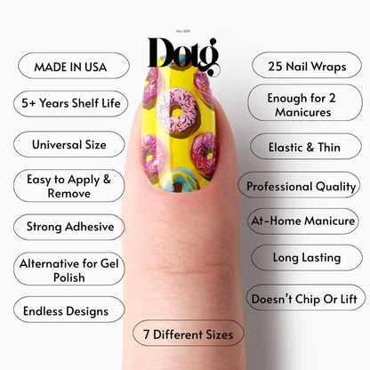 Donut Sprinkle Nail Wrap